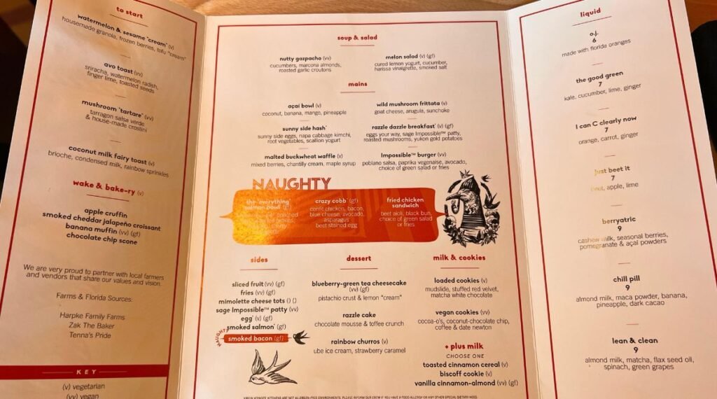 Carnival Cruise Dinner Menu