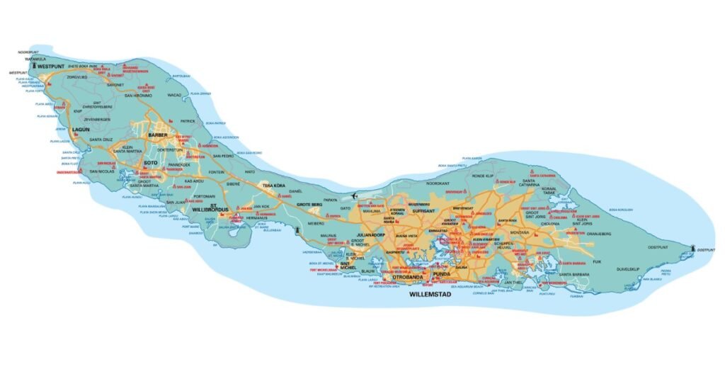 Curaçao map