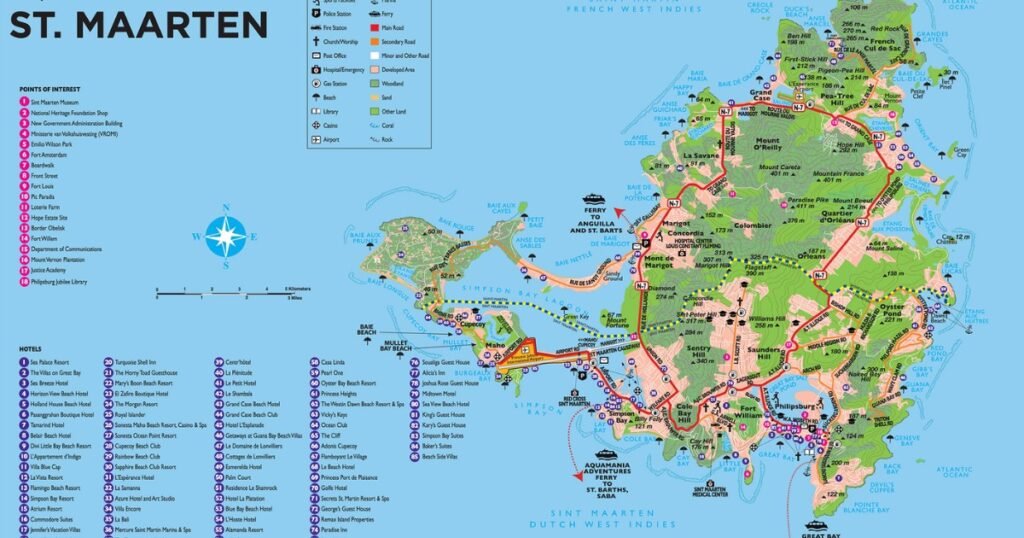 St Maarten Port Map