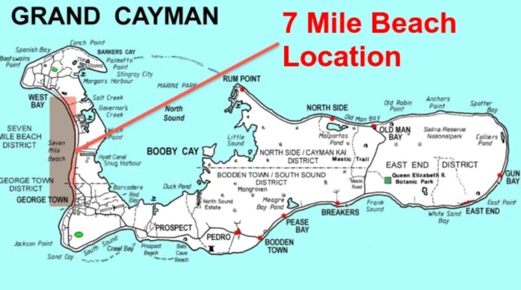 Grand Cayman Cruise Port map